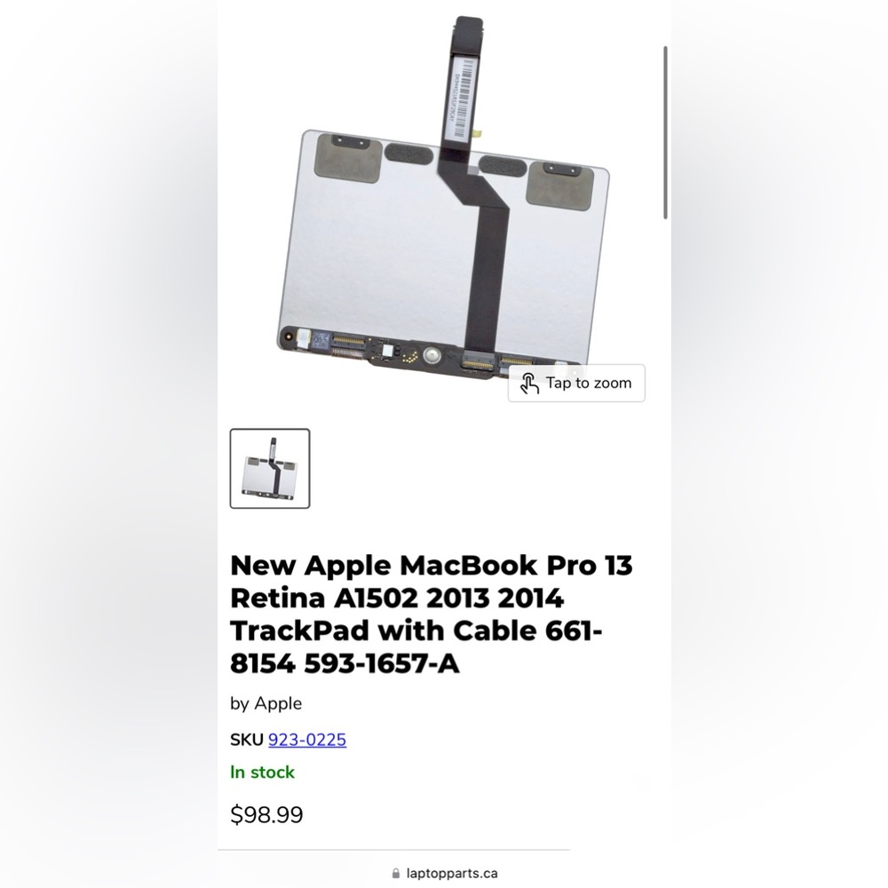 Replacement Trackpad New